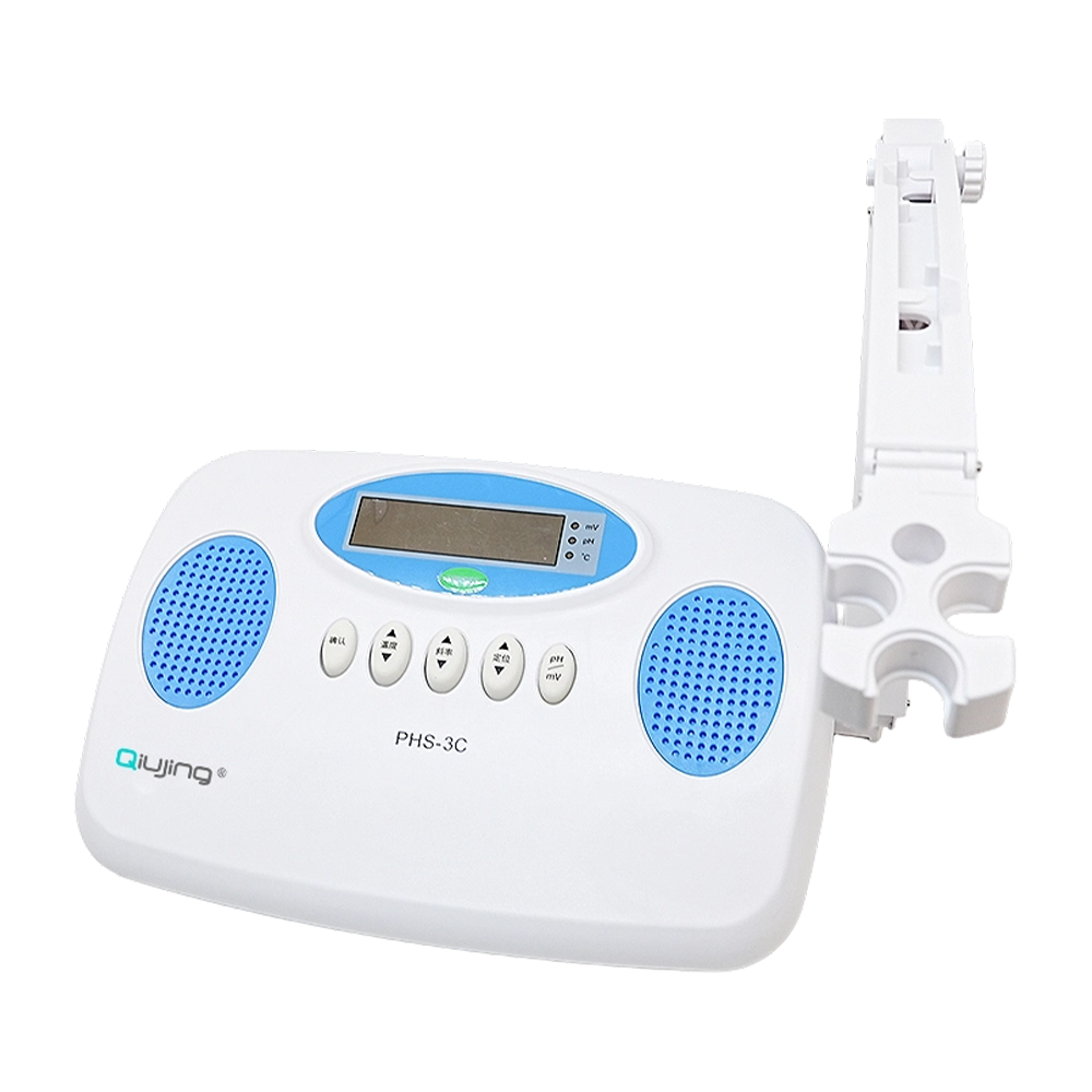 Qiujing IP54 Dustproof Gan Sreang Tarchur Bluetooth 4 Caighdeán a Chomhlíonann Splashproof Bentchtop PH Méadar PHS-3C Qiujing IP54 Dustproof Gan Sreang Tarchur Bluetooth 4 Caighdeán a Chomhlíonann Splashproof Bentchtop PH Méadar PHS-3C